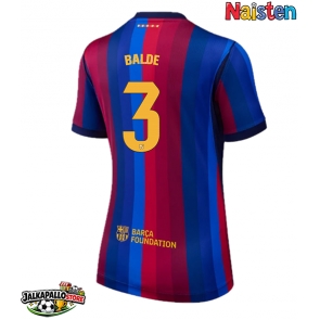 Barcelona Alejandro Balde #3 Kotipaita Naisten 2026-27 Lyhythihainen